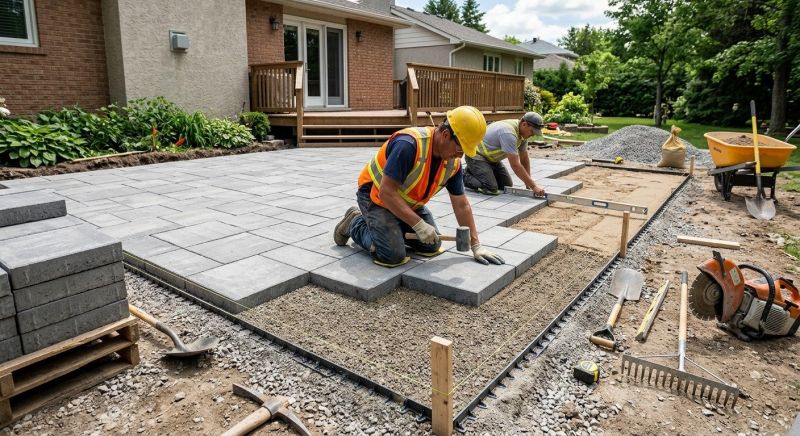 Patio Pavers Installation in Boston, MA