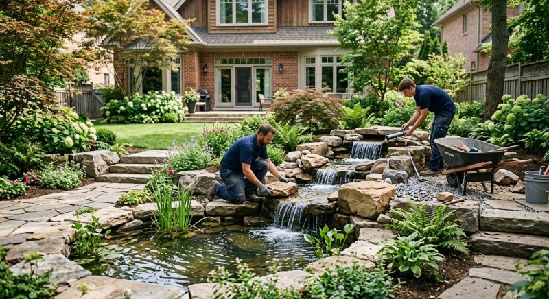 Rock Fountain Installation in Honolulu, HI